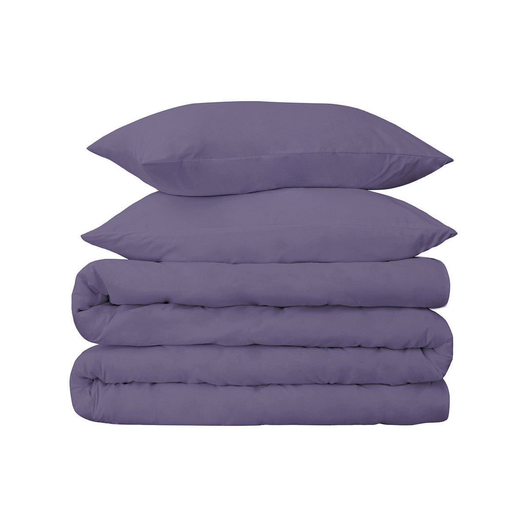 Wisteria Twin Cotton Blend 650 Thread Count Washable Duvet Cover Set Image 1