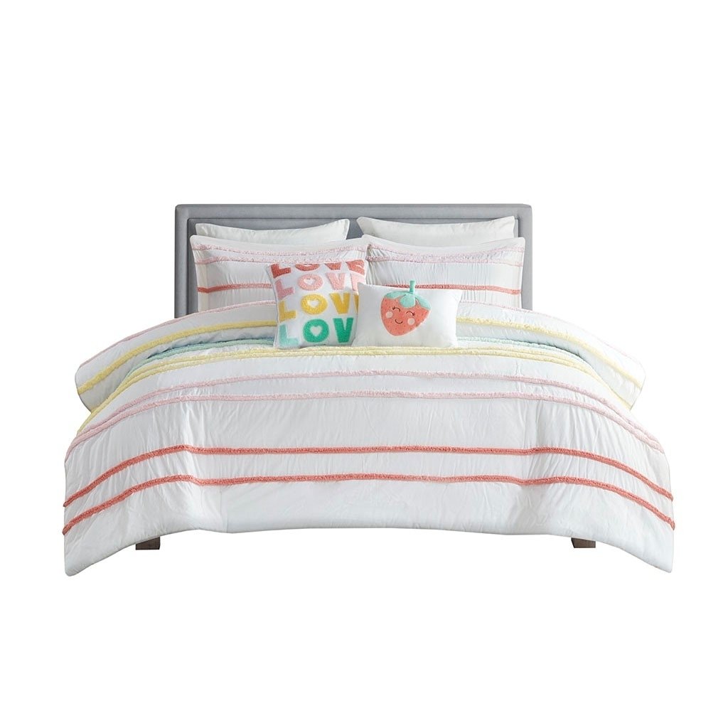 Gracie Mills Tanwen Cotton Kids Comforter Set Chenille Trim Twin GRACE-14038 Image 6