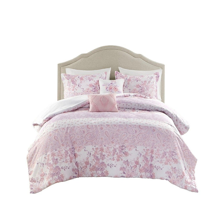 Gracie Mills Valeria Floral Paisley Comforter Set Twin GRACE-15805 Hypoallergenic Image 1