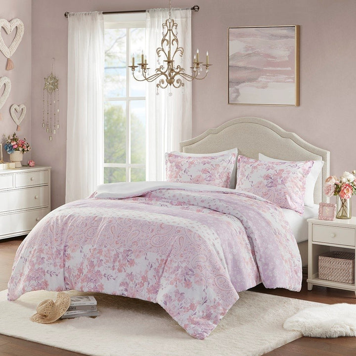 Gracie Mills Valeria Floral Paisley Duvet Cover Set Twin GRACE-15806 Machine Washable Image 2