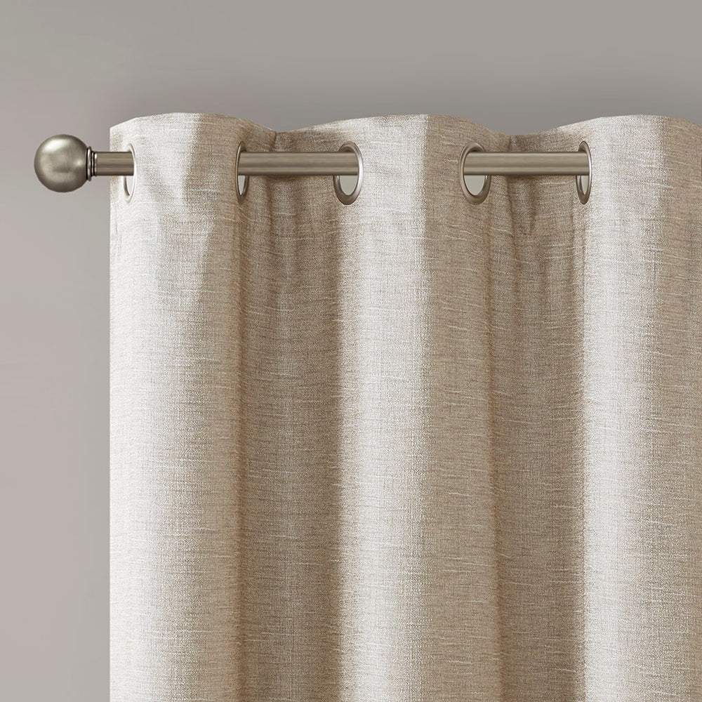 Gracie Mills Azenor Contemporary Tonal Total Blackout Curtain Panel Pair - GRACE-13248 Image 2