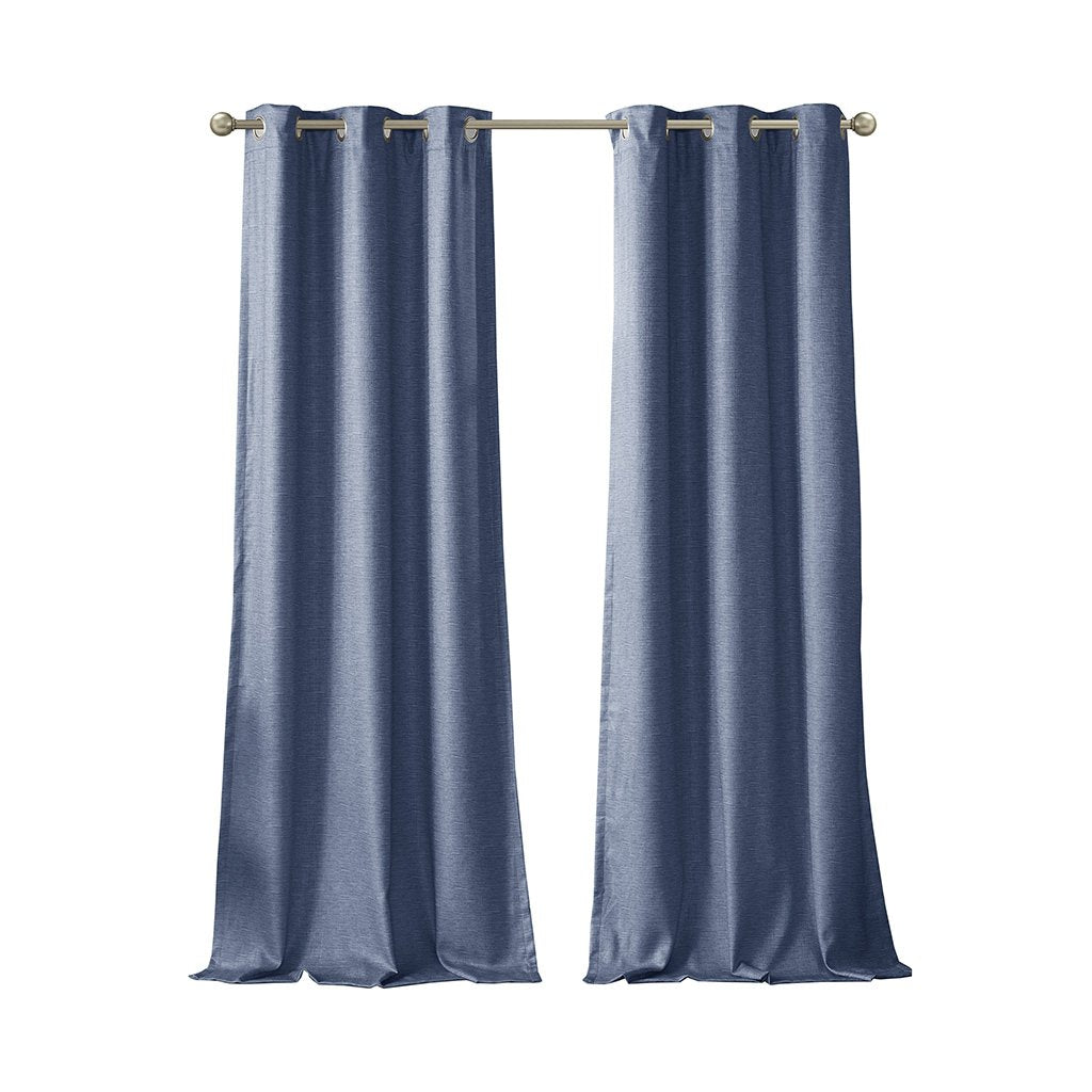 Gracie Mills Azenor Contemporary Tonal Total Blackout Curtain Panel Pair - GRACE-13248 Image 1