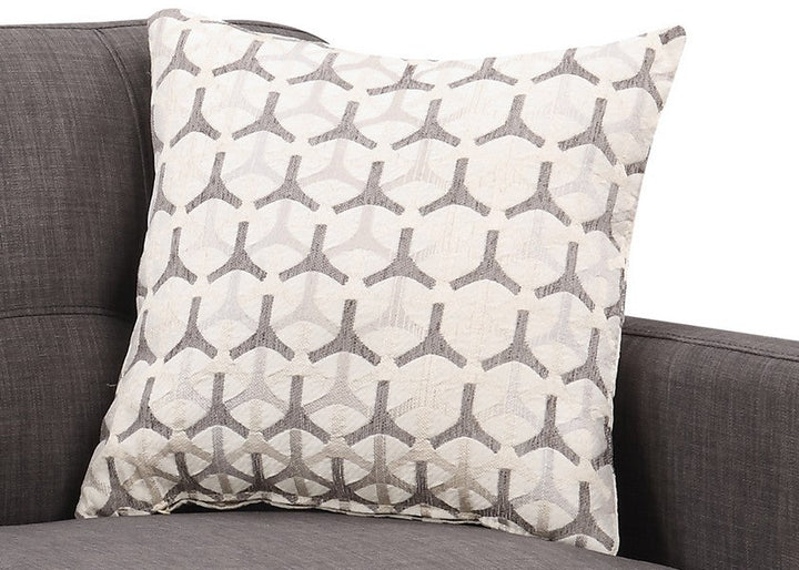 61" Charcoal And Black Loveseat and Toss Pillows Image 5