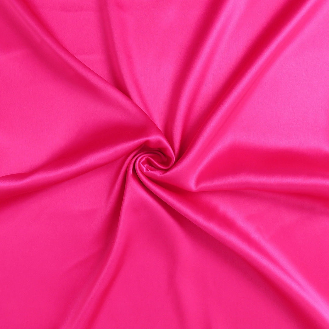 Fuchsia Dreamy Set Of 2 Silky Satin Standard Pillowcases Image 6