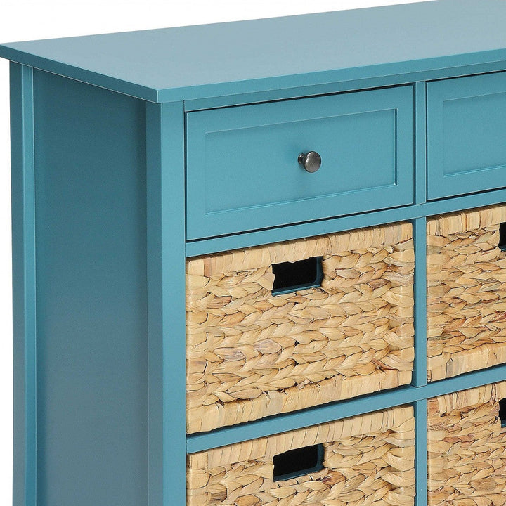 Pop Of Color Teal Accent Chest With Storage Image 2