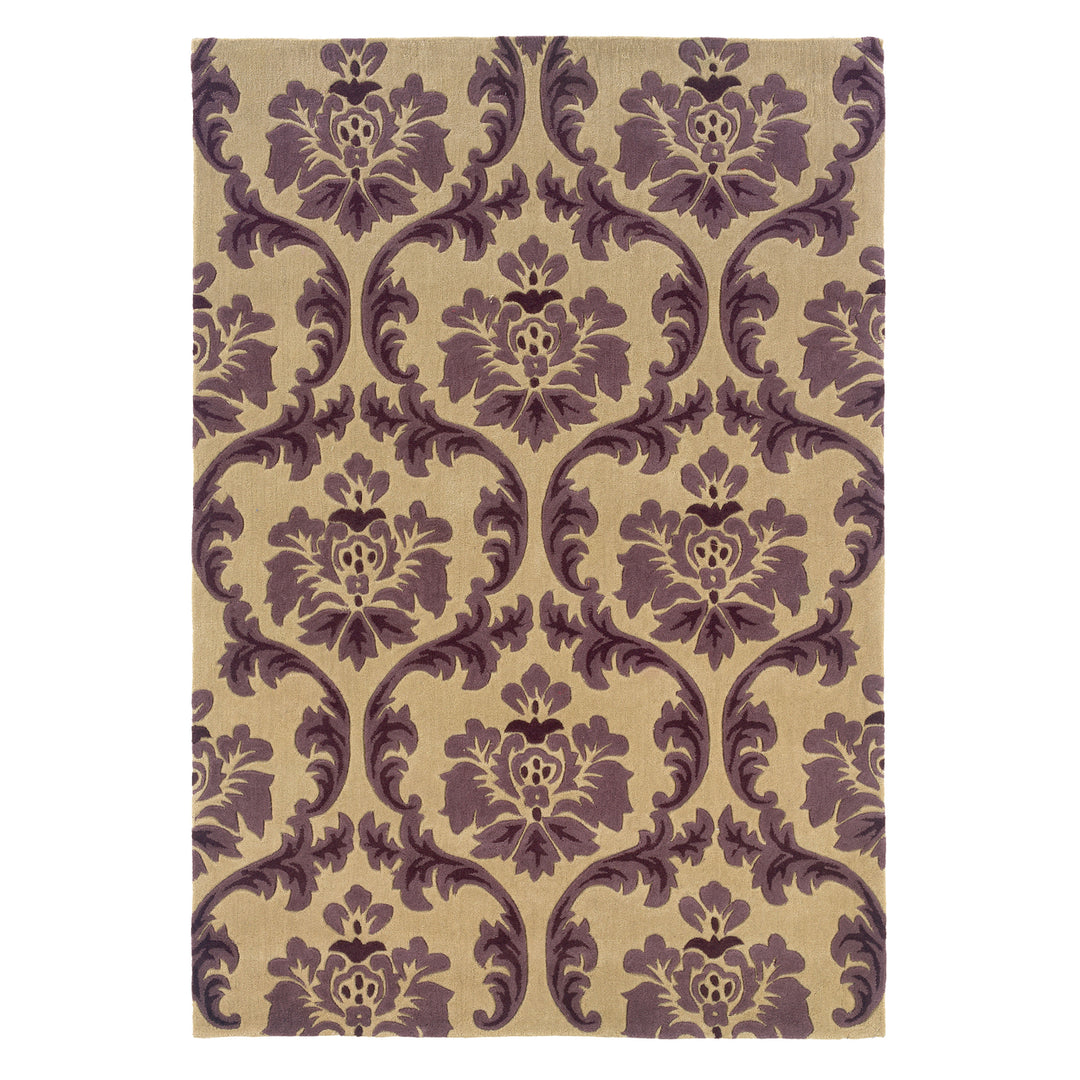 Trio Fiona Cream Area Rug 5x7 Transitional Contemporary Design Image 1