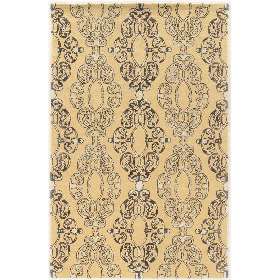 Aspire Wool Cameo Area Rug Cream 5x8 Handtufted 100% Wool Image 1