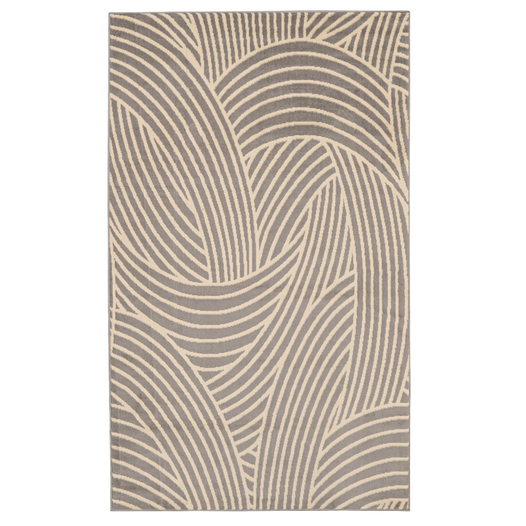 Capri Binya Ltgrey Bone Area Rug 65 x 93 Transitional 100% Polypropylene Image 1