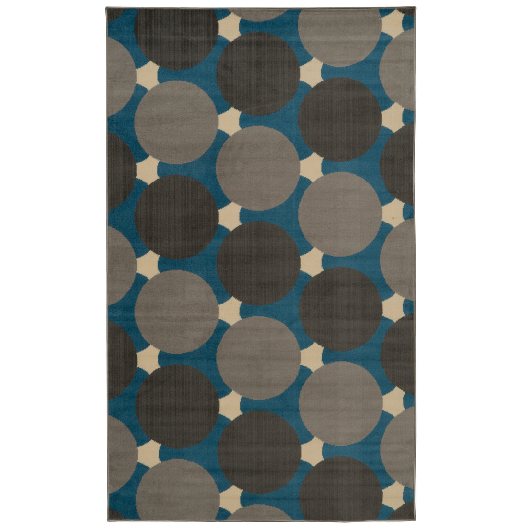 Capri Jasper Blue Transitional Rug 65 x 93 Easy Care Polypropylene Image 1