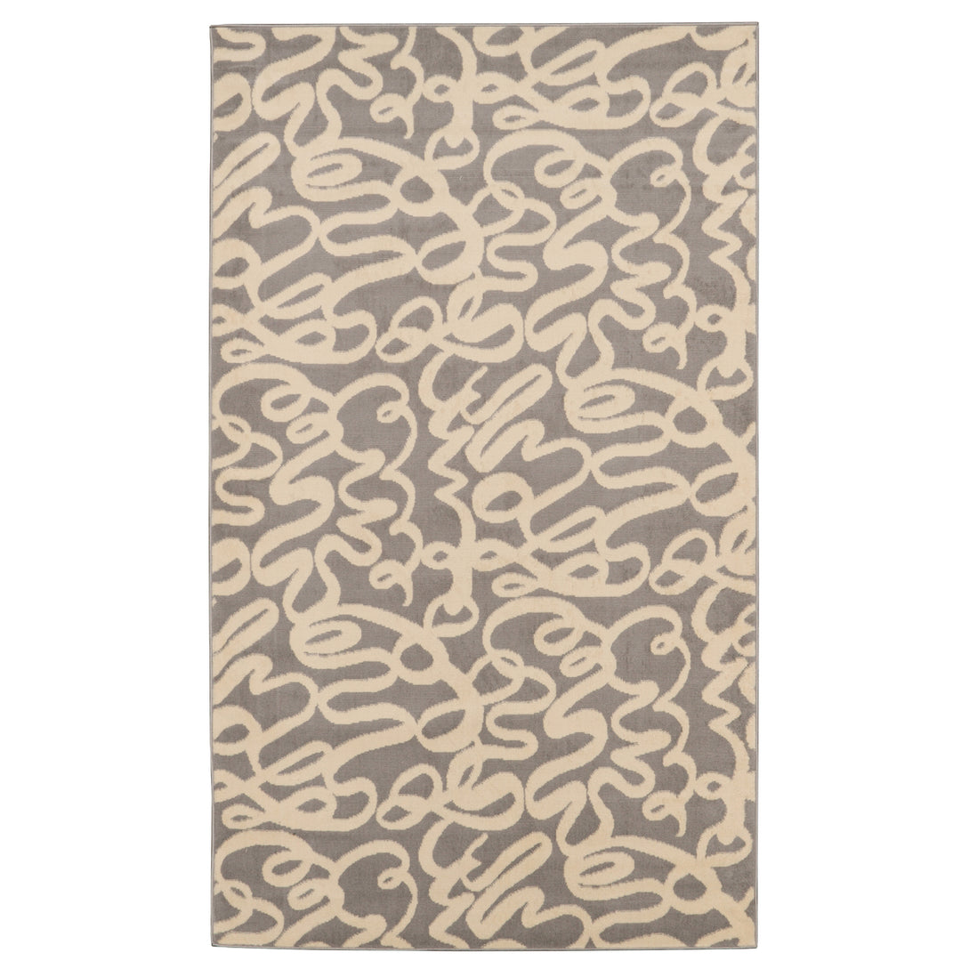 Capri Sasha Light Grey 43 x 73 Area Rug 100% Polypropylene Transitional Design Image 1