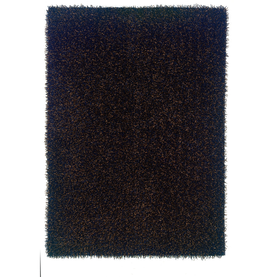 Confetti Shag Rug Brown 5x7 Soft Luxurious Fibers Unique Metallic Appearance Image 1