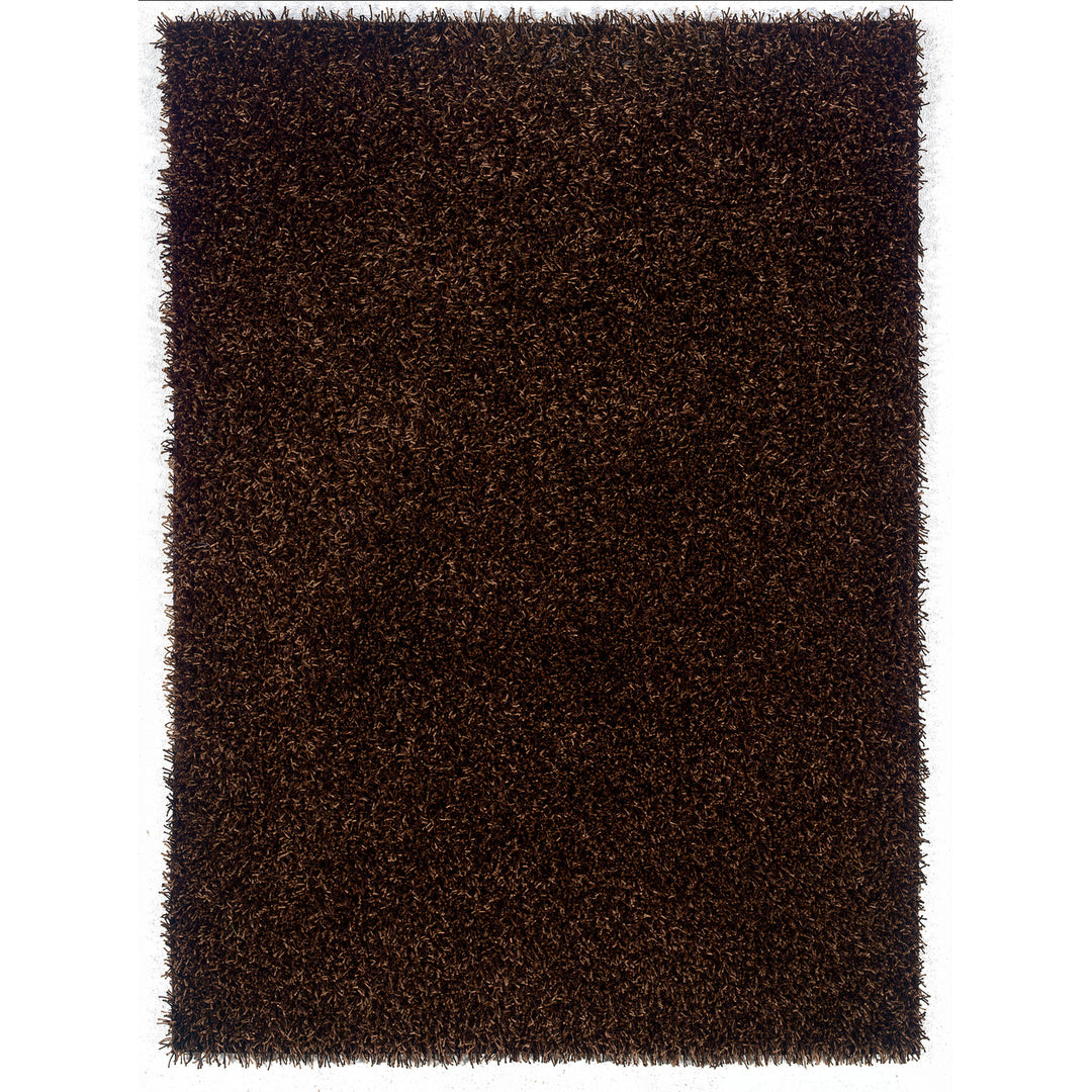 Confetti Shag Rug Brown 8x10 Long Shag Soft Luxurious Fibers Unique Sheen Image 1