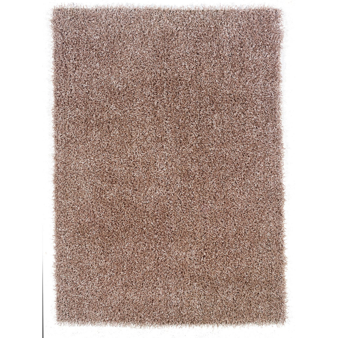 Confetti Shag Rug Champagne 8x10 Soft Luxurious Shaggy Design Multi-Color Image 1