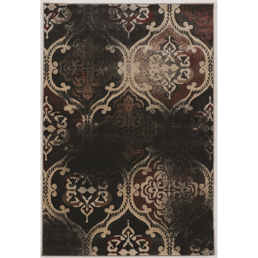 Jewel Arthur Blue Rust Area Rug 8x10 Powerloomed 100% Polypropylene Image 1