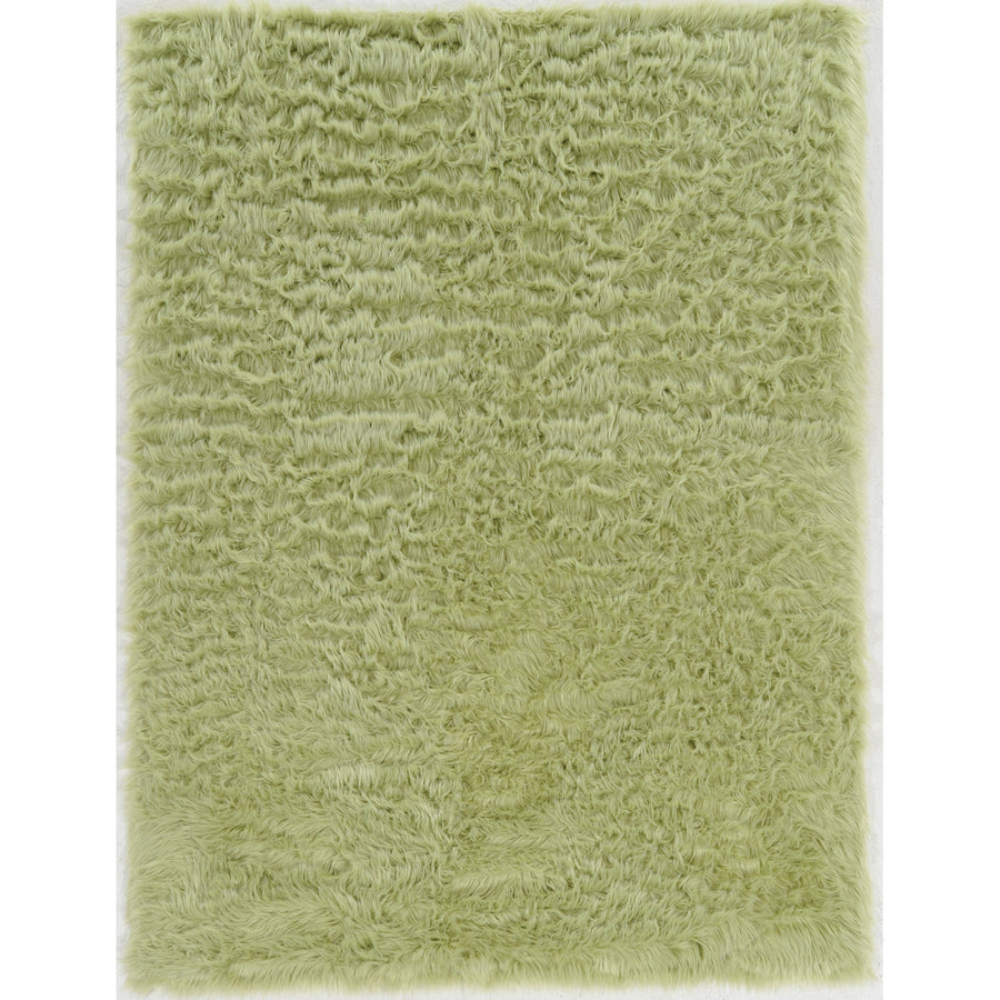 Faux Sheepskin - Green (3 x 5) Image 1