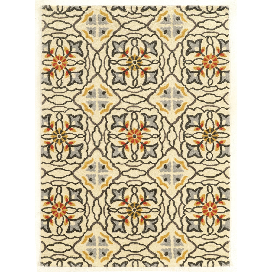 Trio Betti Ivory Area Rug 8x10 Transitional Contemporary Design Image 1