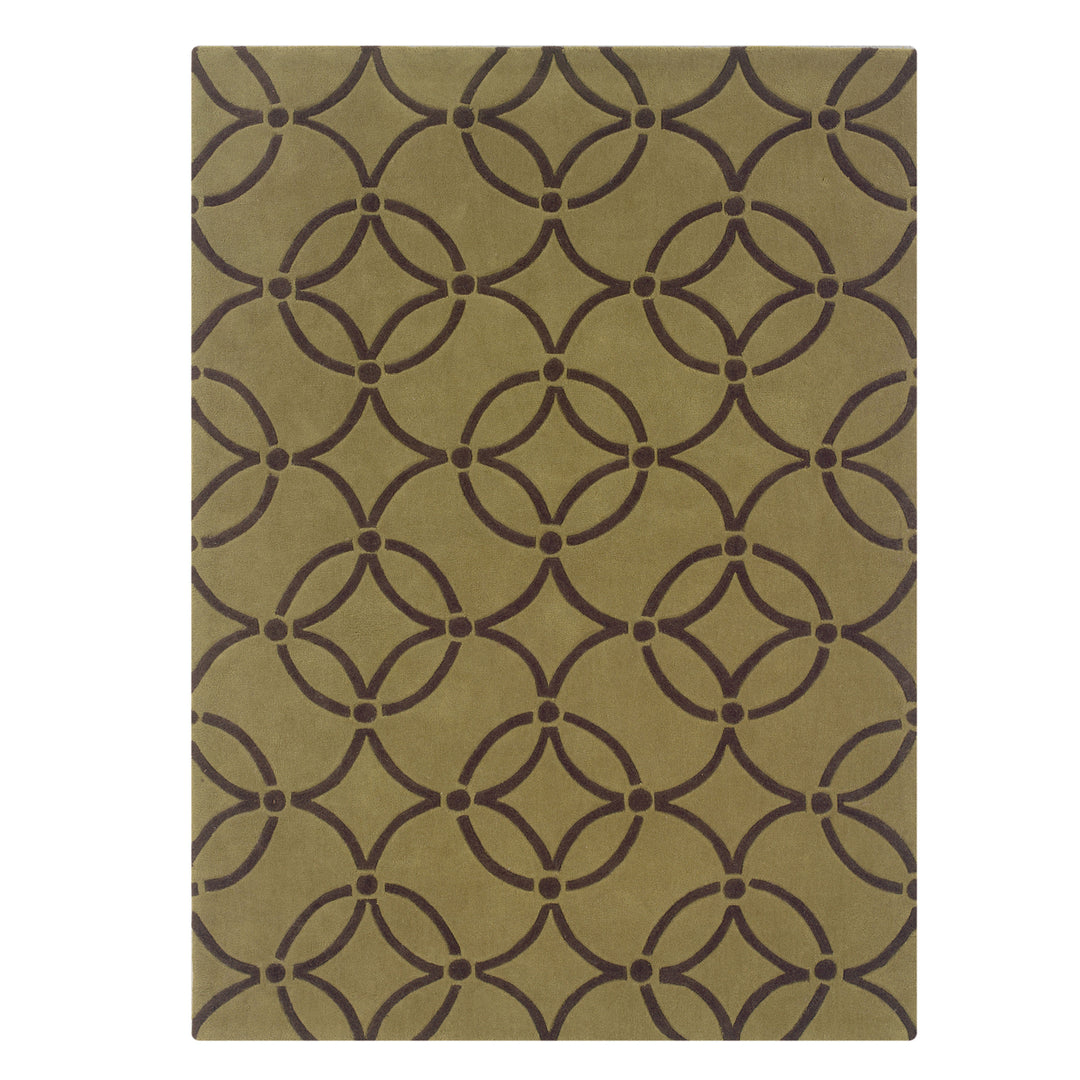 Trio Briony Wasabi Rug 8x10 Transitional Contemporary Design Colorful Image 1