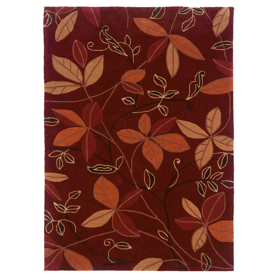 Trio Floating Rug Garnet 5x7 Contemporary Transitional Design Image 1