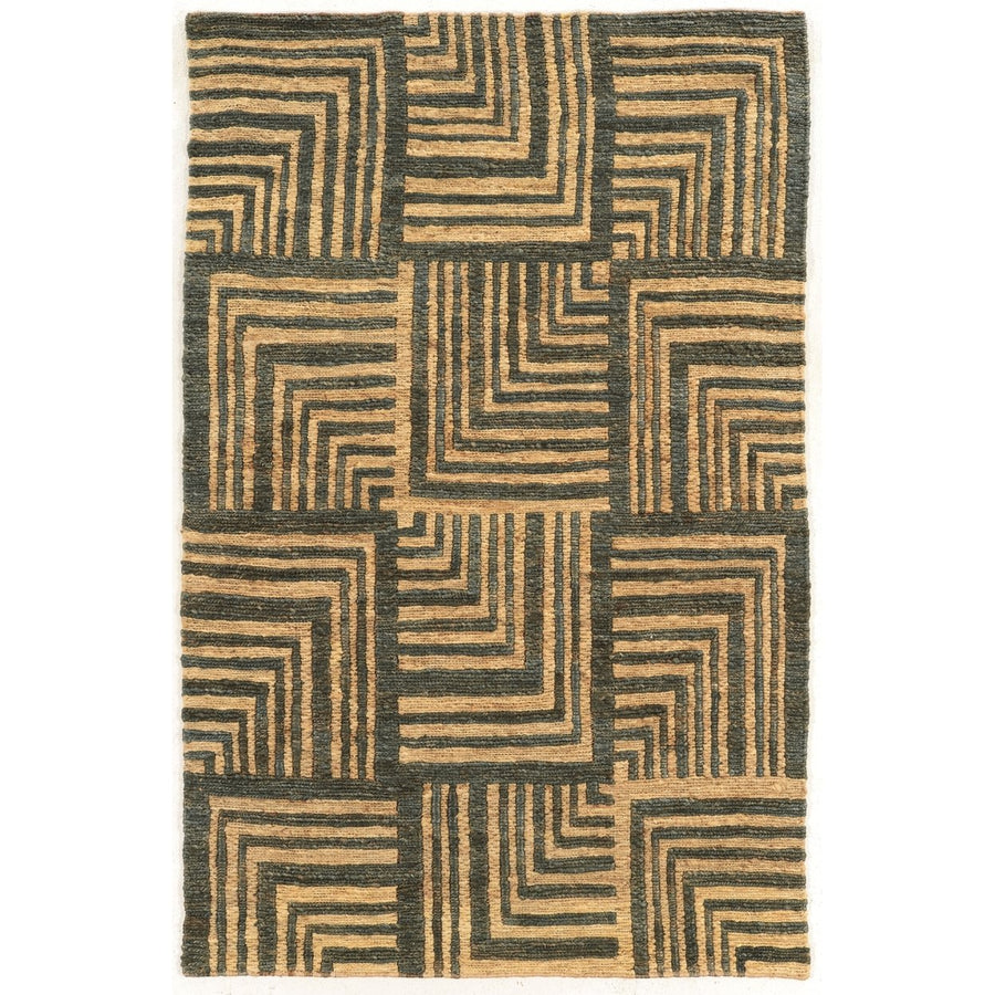 Soumak - Beige and Slate (5x 8) Image 1