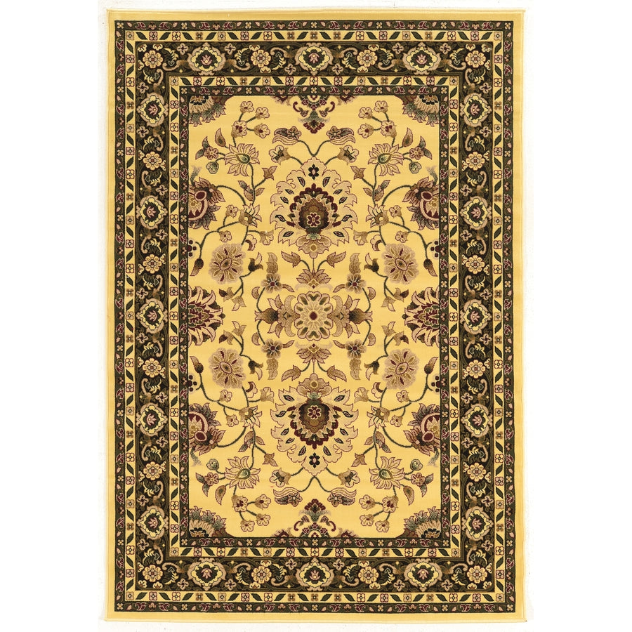 Persian Treasures Isphahan Cream Area Rug 8x10 Power Loomed Traditional Design Image 1