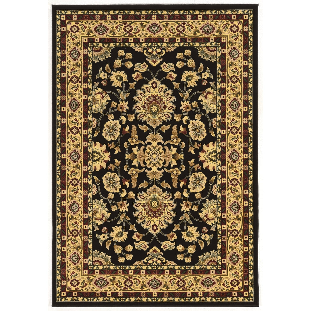 Persian Treasures Isphahan Black Area Rug 9x12 Plush Power Loomed 800000 Points Image 1