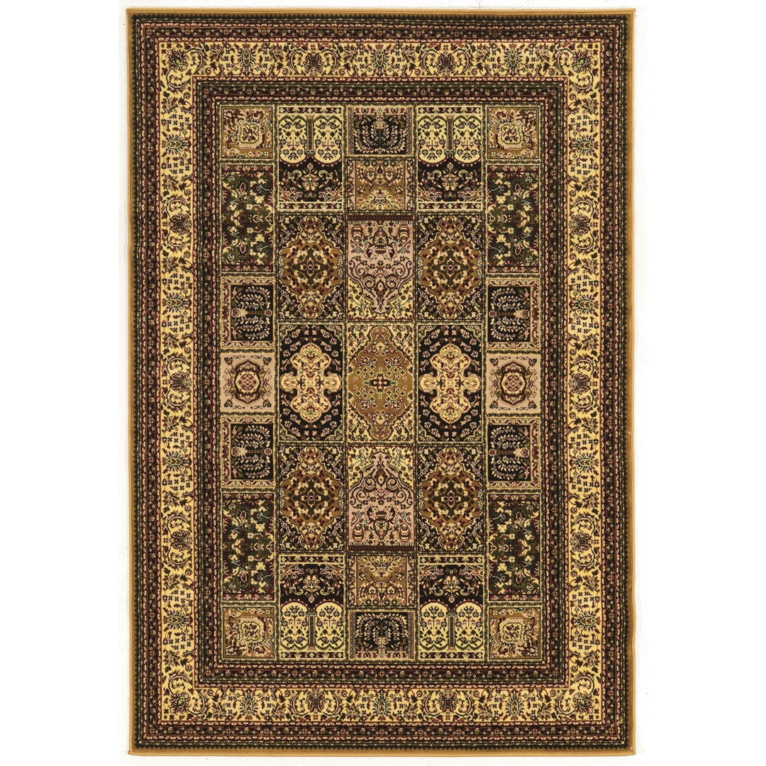 Persian Treasures Baktiyari Cream Area Rug 9x12 Power Loomed Plush Design Image 1