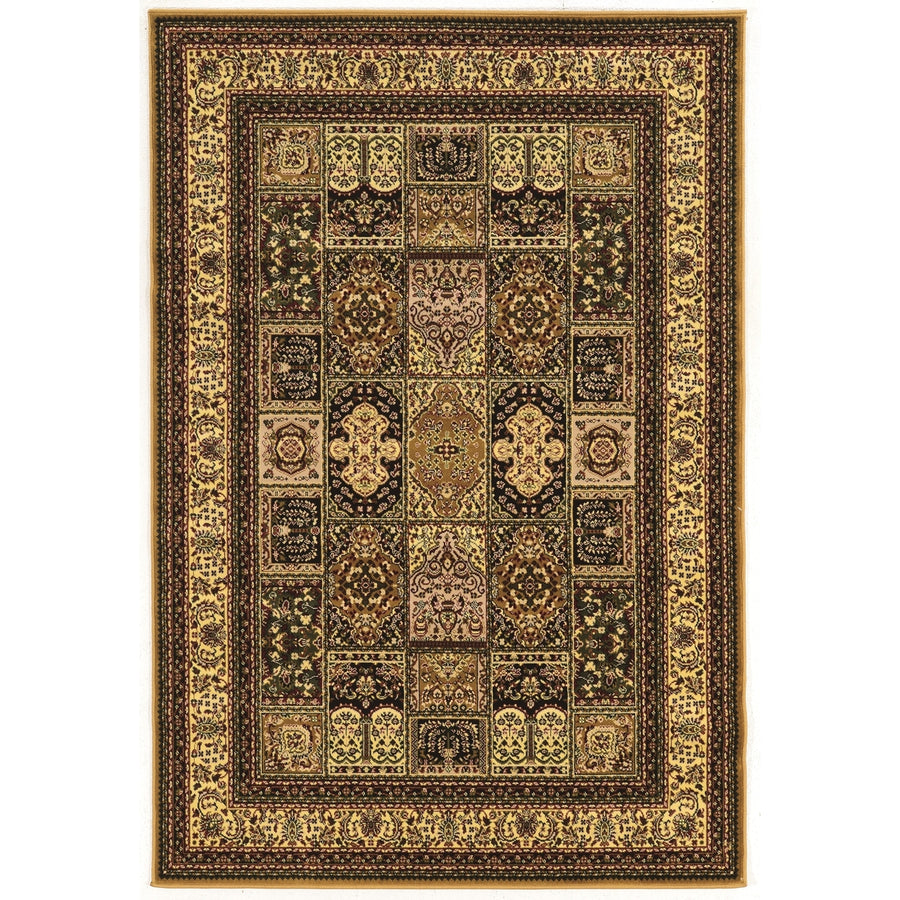 Persian Treasures Baktiyari Cream Area Rug 9x12 Power Loomed Plush Design Image 1