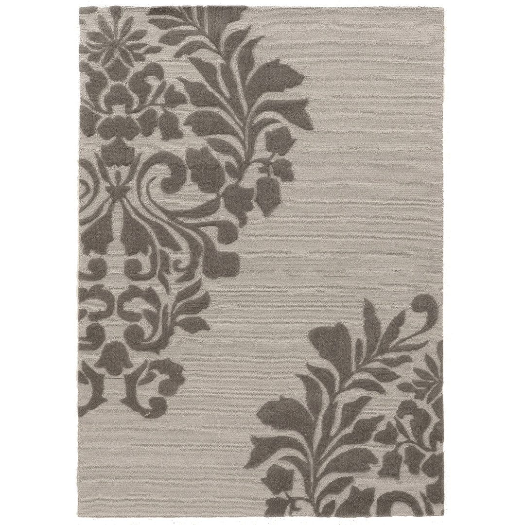 Trio Medallion Rug Grey 8x10 Contemporary Transitional Design Image 1