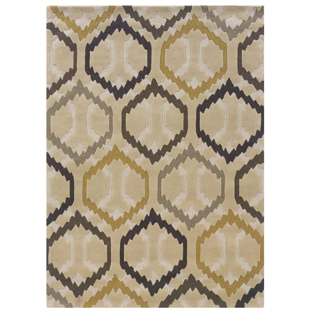 Trio Radley Cream Area Rug 8x10 Multi Size Color Transitional Contemporary Image 1