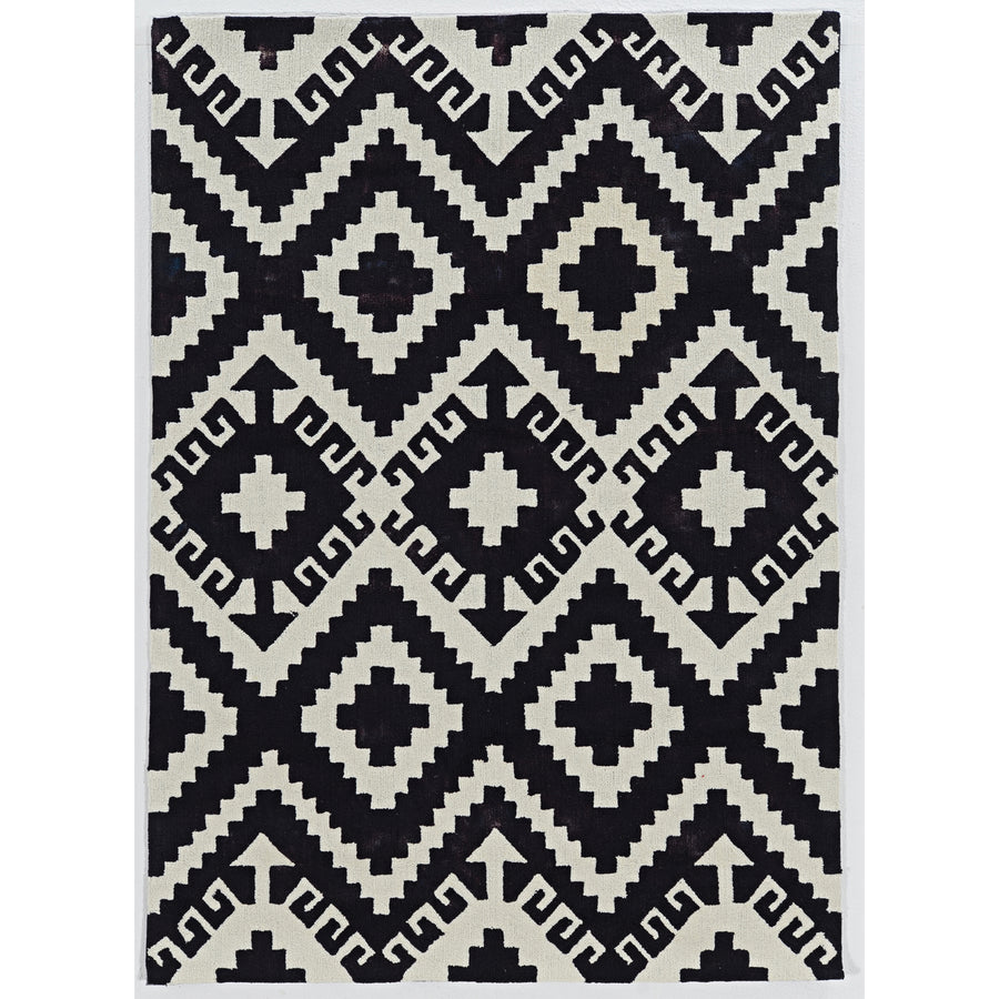 Trio Spacely Ivory Area Rug 8x10 Modern Contemporary Multi-Color Design Image 1