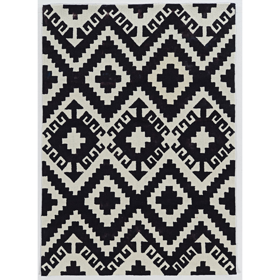 Trio Spacely Ivory Area Rug 5x7 Modern Design Transitional Style Easy Care Image 1