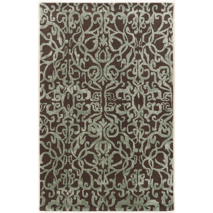 Aspire Wool Crystal Smoke Area Rug 2x3 Handtufted 100% Wool Abstract Design Image 1