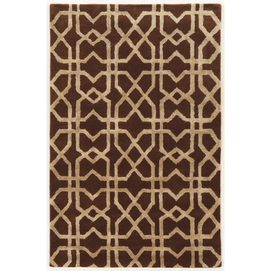 Aspire Wool Xs Slate Brown Area Rug 2x3 Handtufted Wool India Abstract Image 1