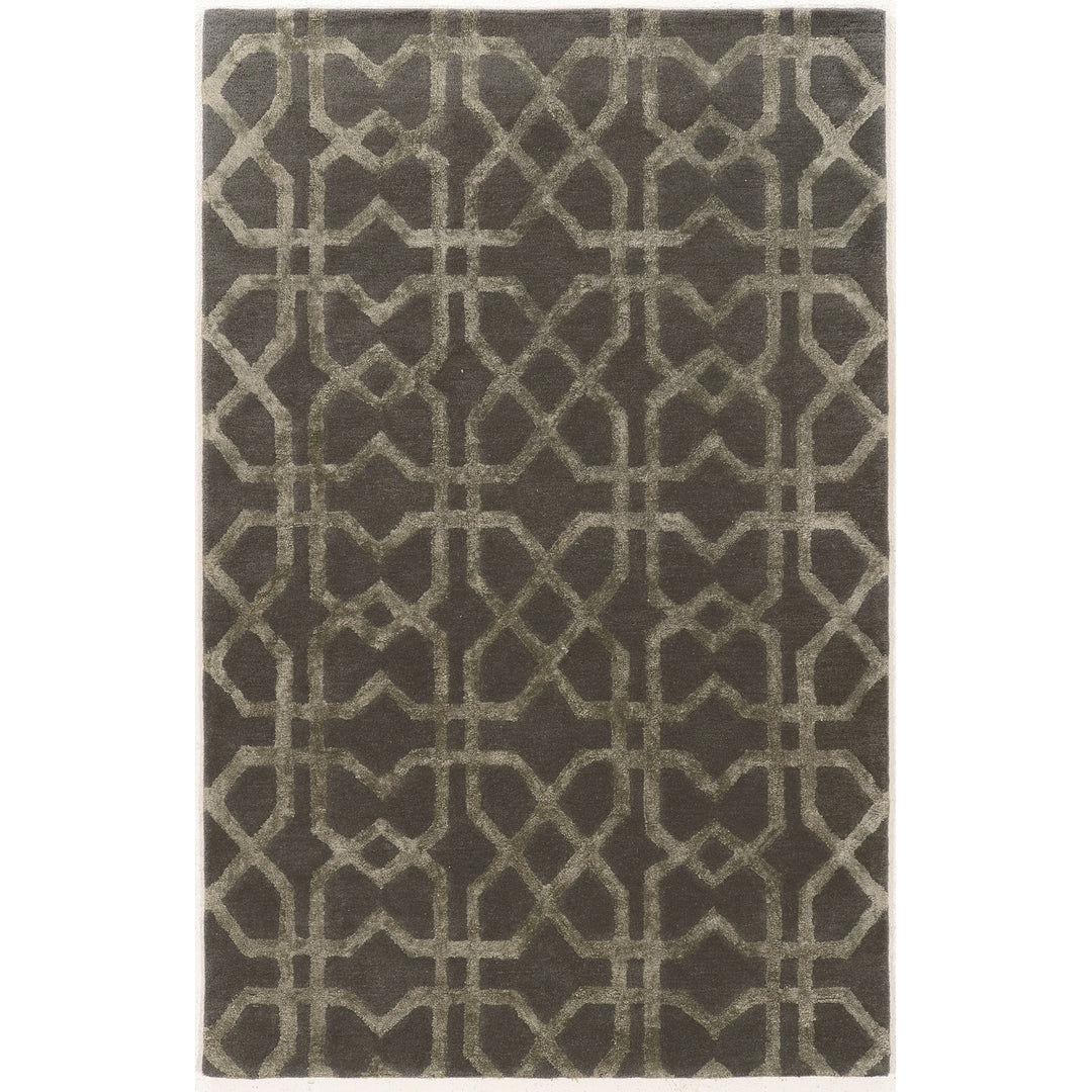 Aspire Wool XS Slate Area Rug 2x3 Handtufted 100% Wool Transitional Design Image 1