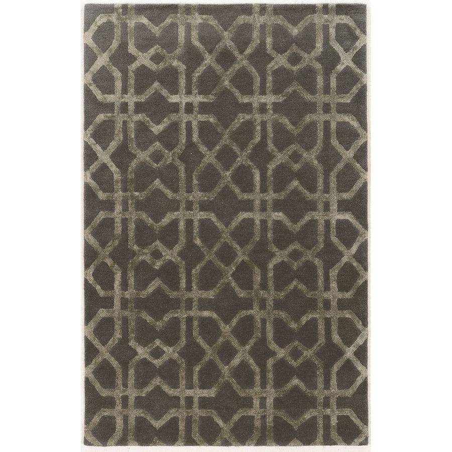 Aspire Wool Area Rug Xs Slate 8x11 Handtufted Abstract Design 100% Wool Image 1