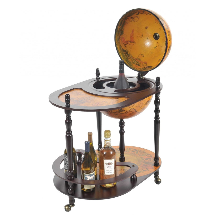 20" X 32" X 36" Red Globe Drink Trolley Image 1