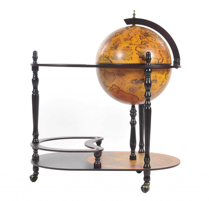 20" X 32" X 36" Red Globe Drink Trolley Image 2