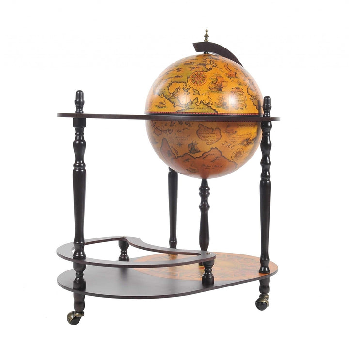 20" X 32" X 36" Red Globe Drink Trolley Image 3