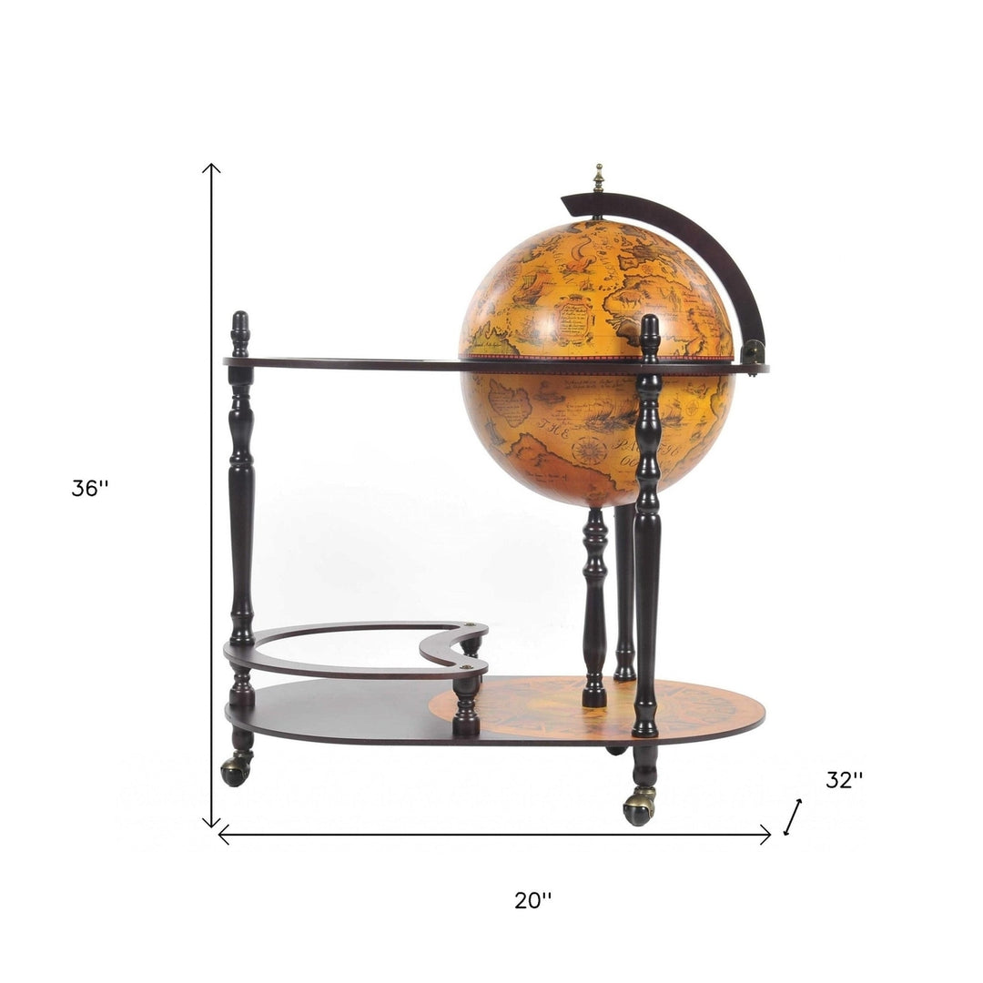 20" X 32" X 36" Red Globe Drink Trolley Image 7