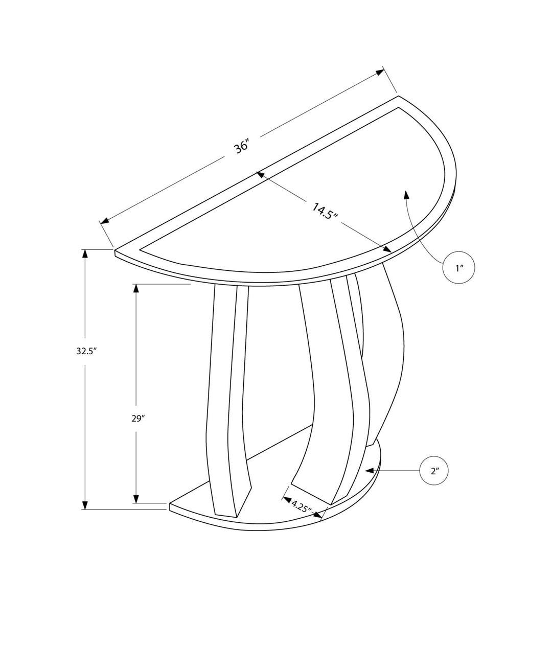 33" Silver Glass Mirrored End Table Image 3