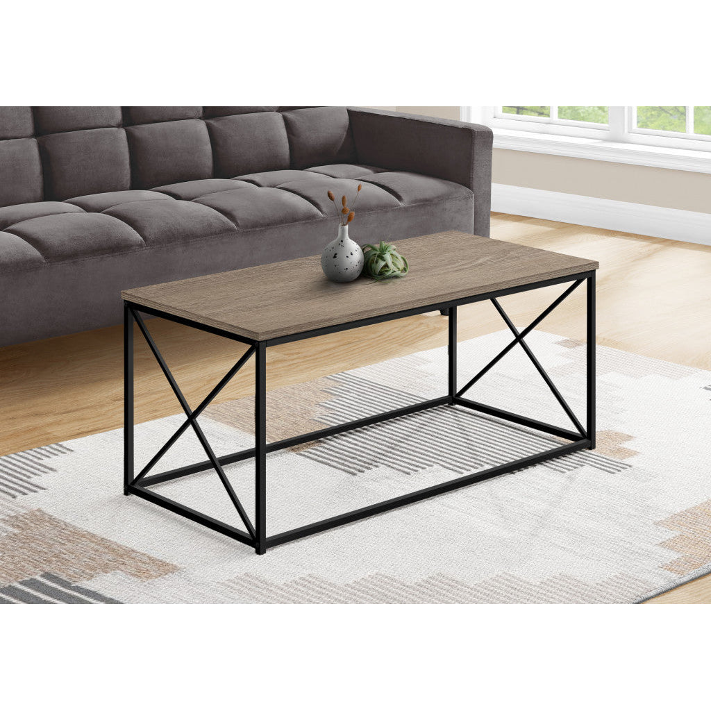 41" Dark Taupe Rectangular Coffee Table Image 1