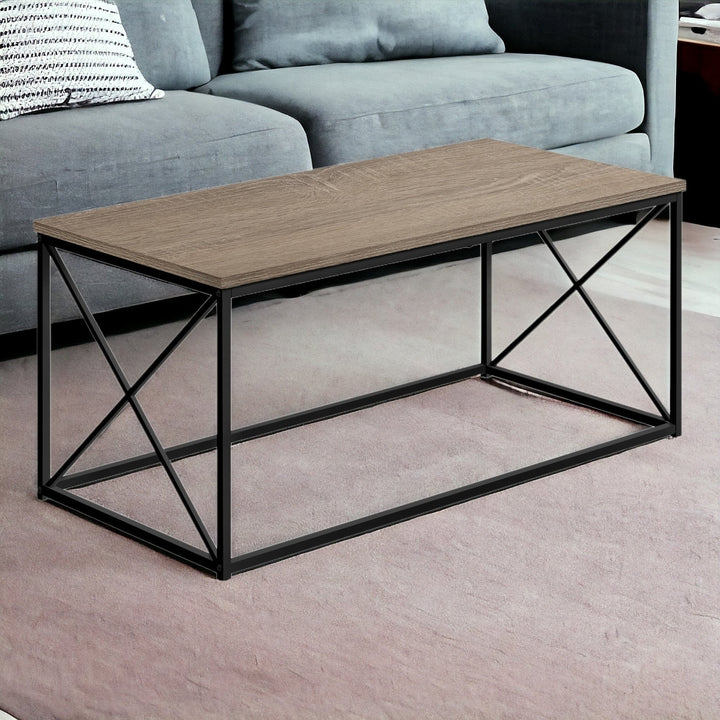 41" Dark Taupe Rectangular Coffee Table Image 6