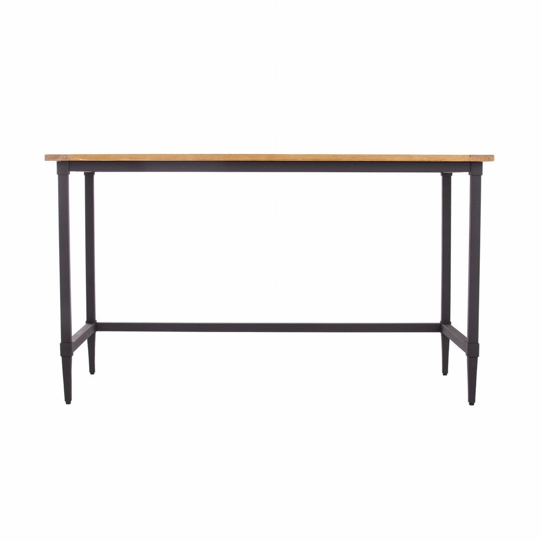 53" Natural And Black Writing Desk Image 3