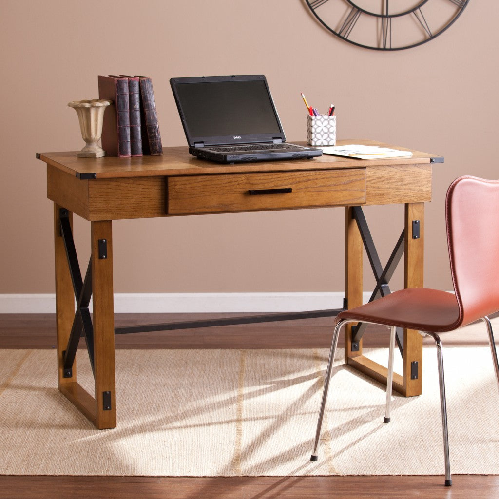 49" Natural Writing Desk Image 1