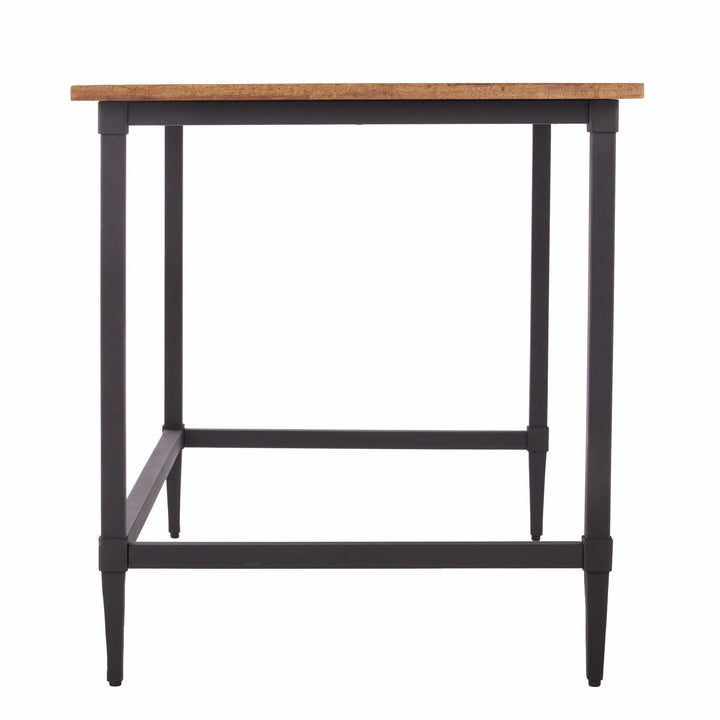 53" Natural And Black Writing Desk Image 5