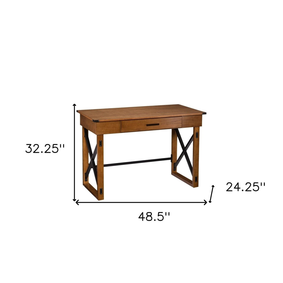 49" Natural Writing Desk Image 7