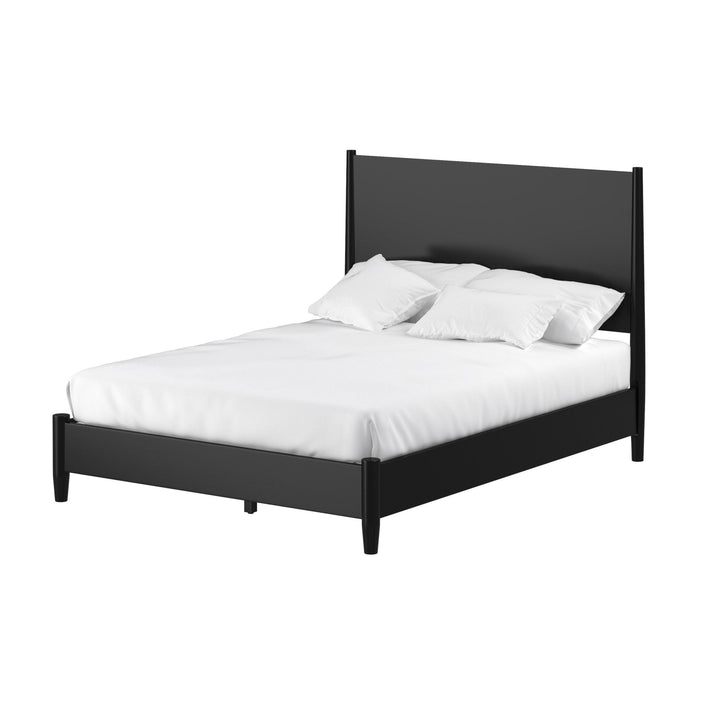 Black Solid and Manufactured Wood King Bed Image 3