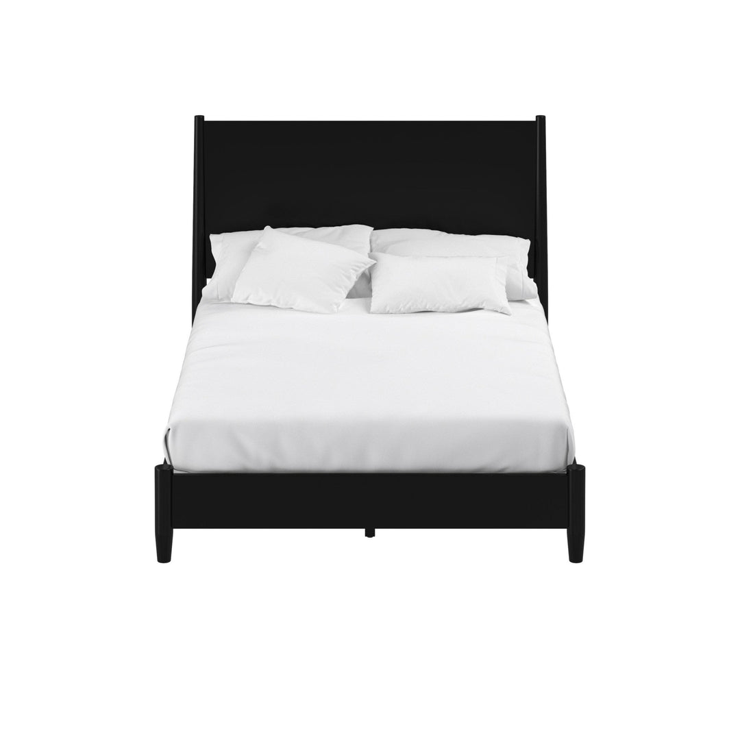 Black Solid and Manufactured Wood King Bed Image 4