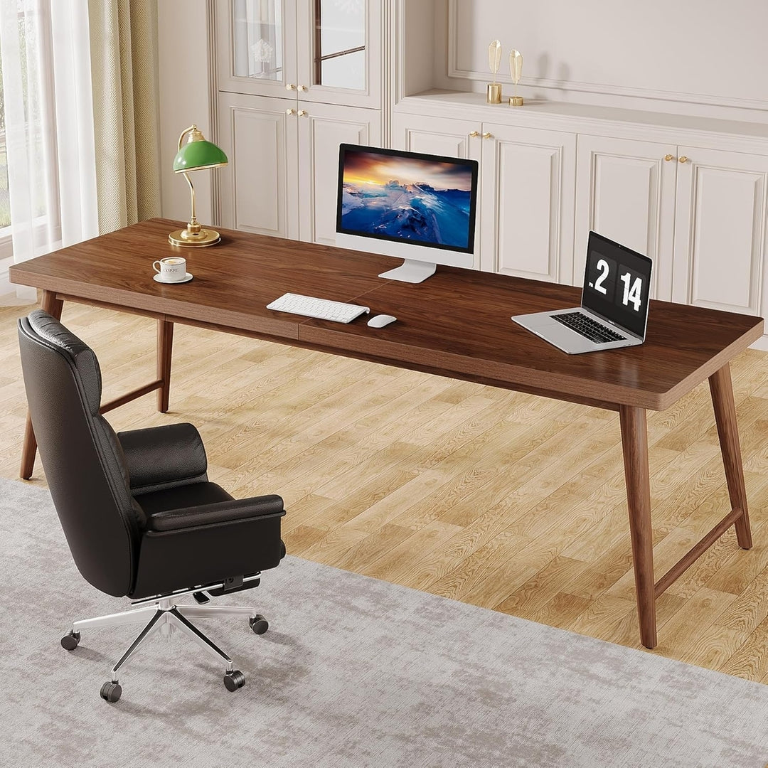 Tribesigns 78.7" Extra Long Desk, Large 2-Person Computer Desk Writing Desk, Double Home Office Desk Study Work Table Image 3