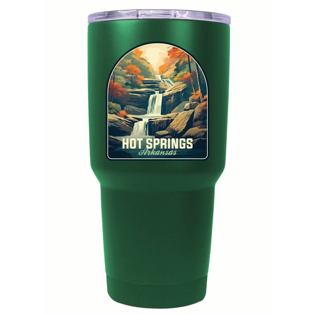 Hot Springs Arkansas Autumn Waterfall Design Souvenir 24 oz Insulated Stainless Steel Tumbler Image 1